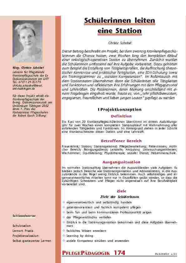 Schülerinnen leiteneine Station