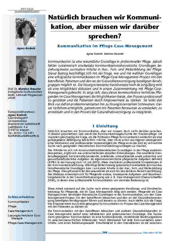 Natürlich brauchen wir Kommunikation, aber müssen wir darübersprechen?