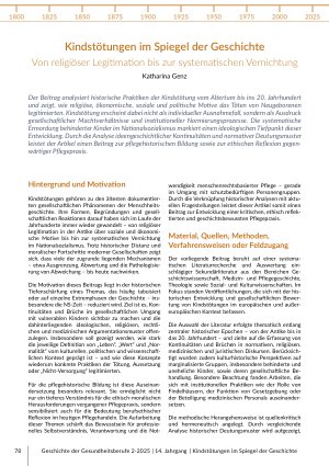 [doc_569198] Kindstötungen im Spiegel der Geschichte Von religiöser Legitimation bis zur systematischen Vernichtung