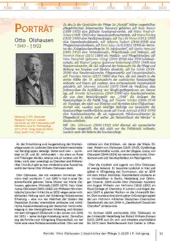 Portrait: Otto Olshausen