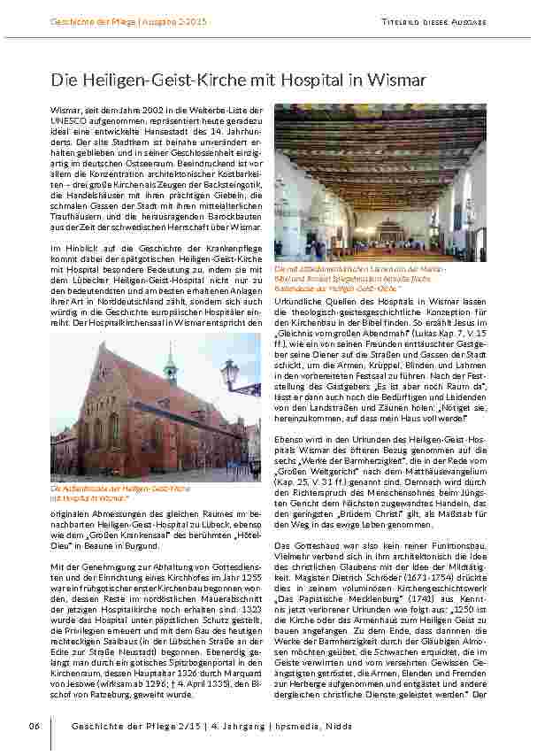 [doc_203074] Die Heiligen-Geist-Kirche mit Hospital in Wismar