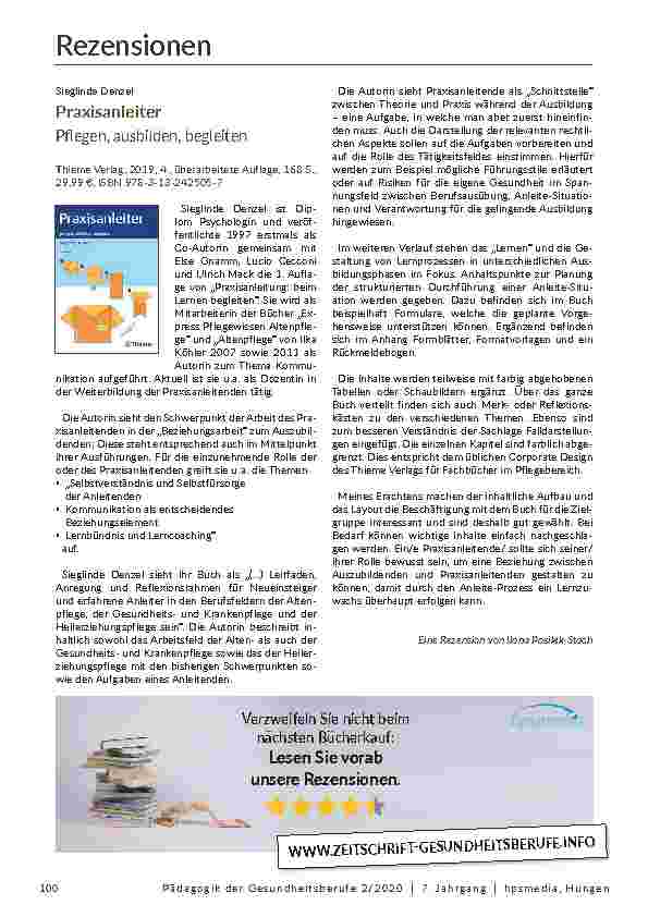 Praxisanleiter: Pflegen, ausbilden, begleiten