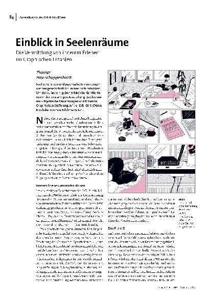 Einblick in Seelenräume: Die Vermittlung von innerem Erleben im Graphischen Erzählen