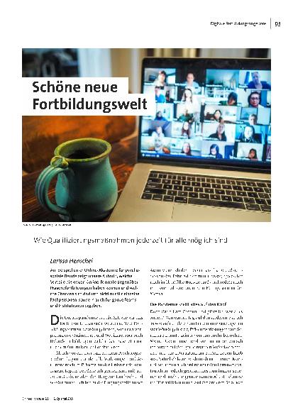 Schöne neue Fortbildungswelt: Wie Qualifizierungsmaßnahmen jederzeit für alle möglich sind.