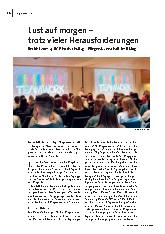 Lust auf morgen – trotz vieler Herausforderungen Bericht vom 14. DGP Hochschultag – Pflegewissenschaft im Dialog