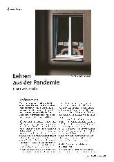 Lehren aus der Pandemie