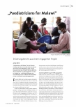 "Pediatricians for Malawi" Erfahrungsbericht aus einem engagierten Projekt