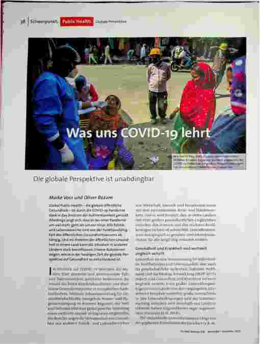 Was uns Covid-19 lehrt: Die globale Perspektive ist unabdingbar.
