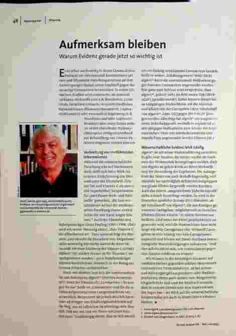 Aufmerksam bleiben: Warum Evidenz gerade jetzt so wichtig ist