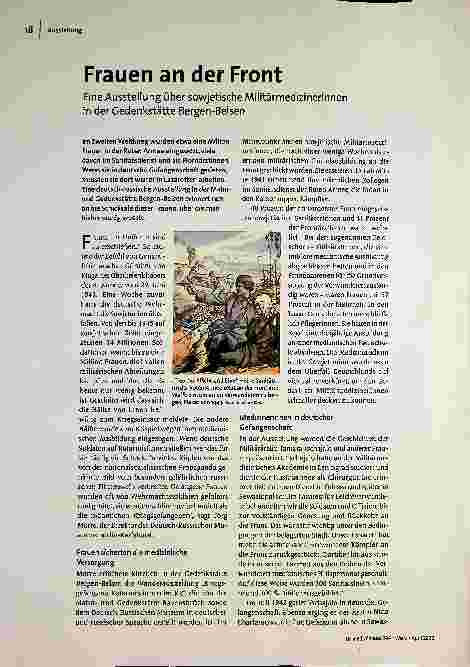 Frauen an der Front: Eine Ausstellung über sowjetische Militärmedizinerinnen in der Gedenkstätte Bergen-Belsen