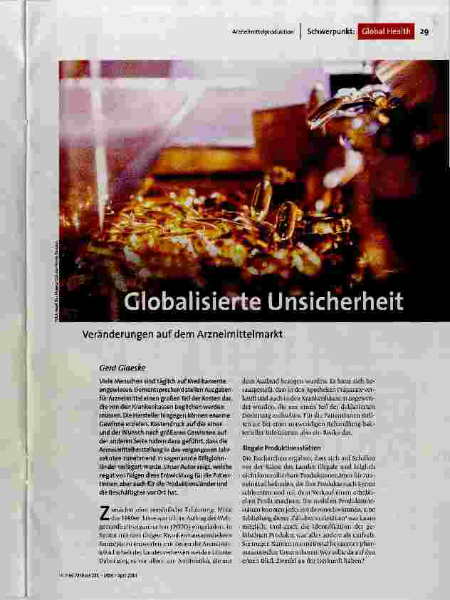 Globalisierte Unsicherheit