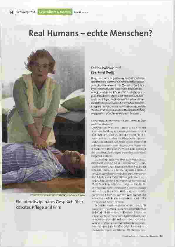 Real Humans - echte Menschen?