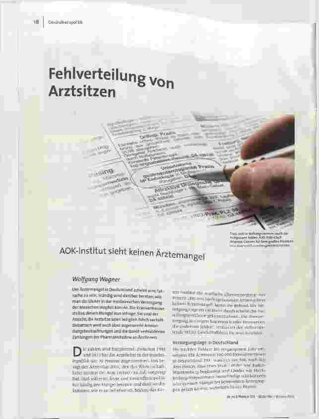 Fehlverteilung von Arztsitzen