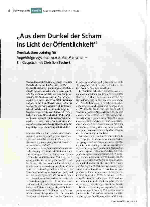 Aus dem Dunkel der Scham ins Licht der Öffentlichkeit