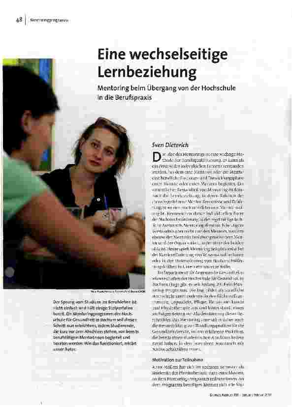 Eine wechselseitige Lernbeziehung