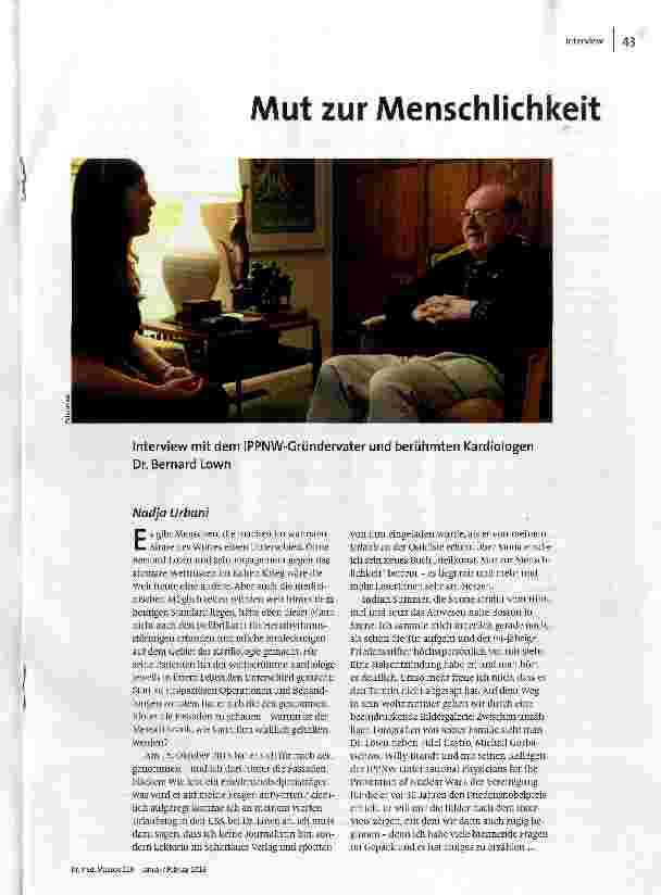 Mut zur Menschlichkeit