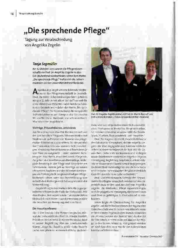 Die sprechende Pflege