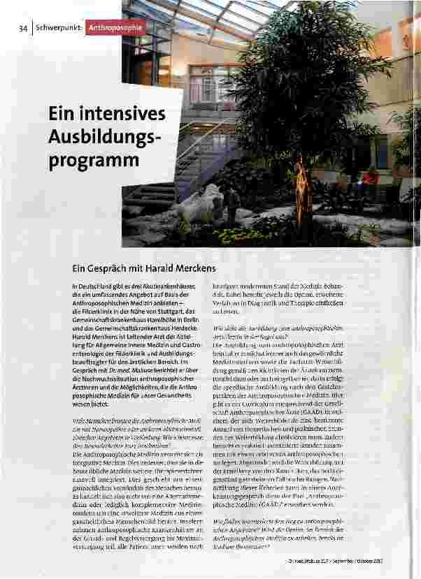 Ein intensives Ausbildungsprogramm