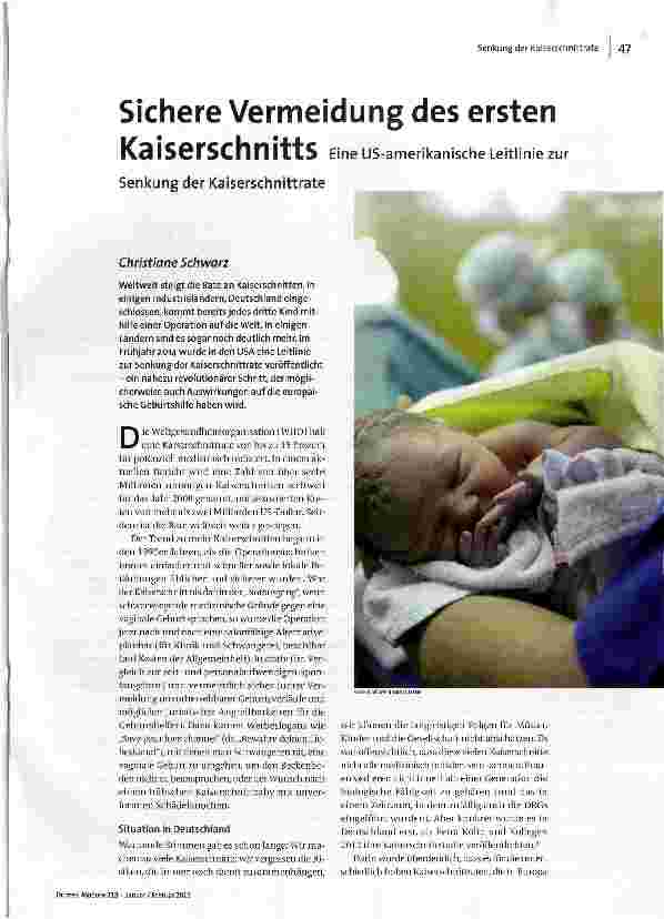 Sichere Vermeidung des ersten