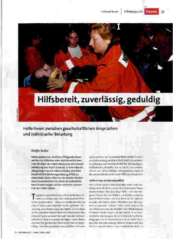 Hilfsbereit, zuverlässig, geduldig