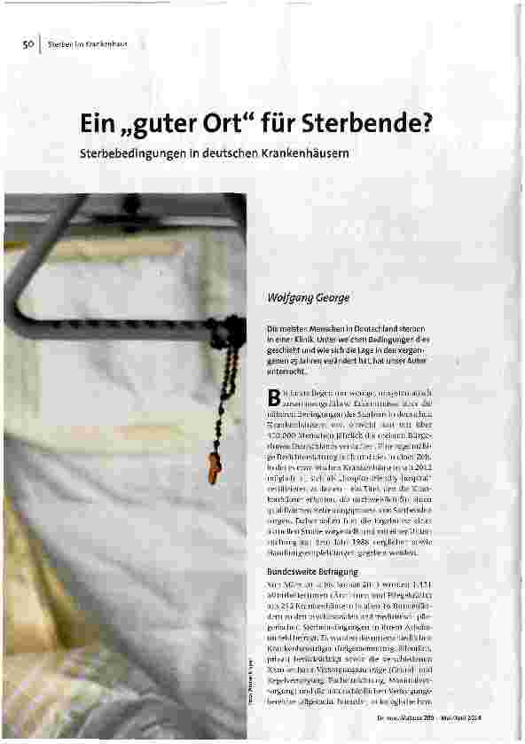 Ein „guter Ort für Sterbende?