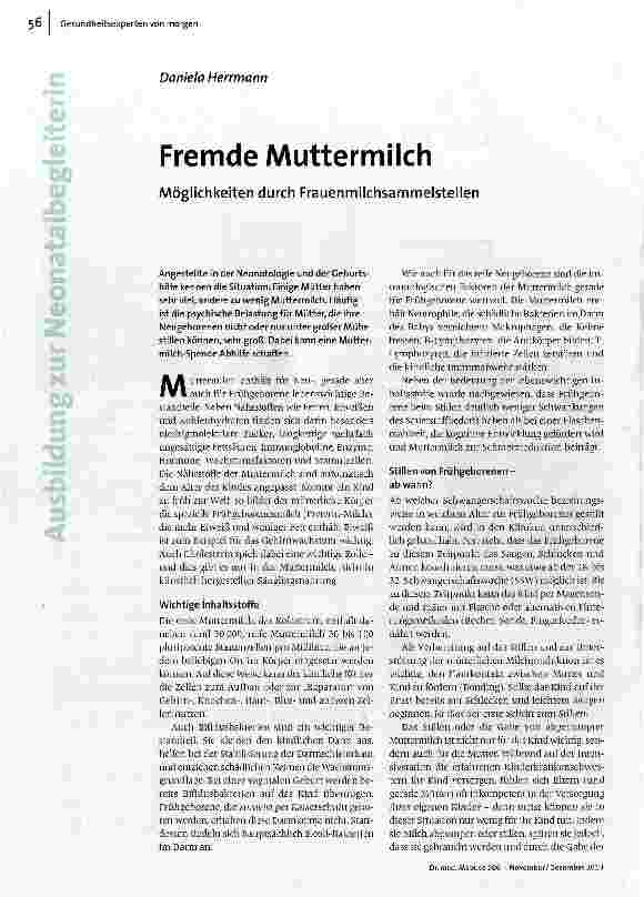 Fremde Muttermilch