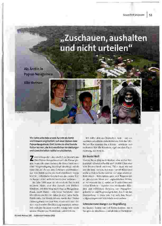 Zuschauen, aushalten und nicht urteilen