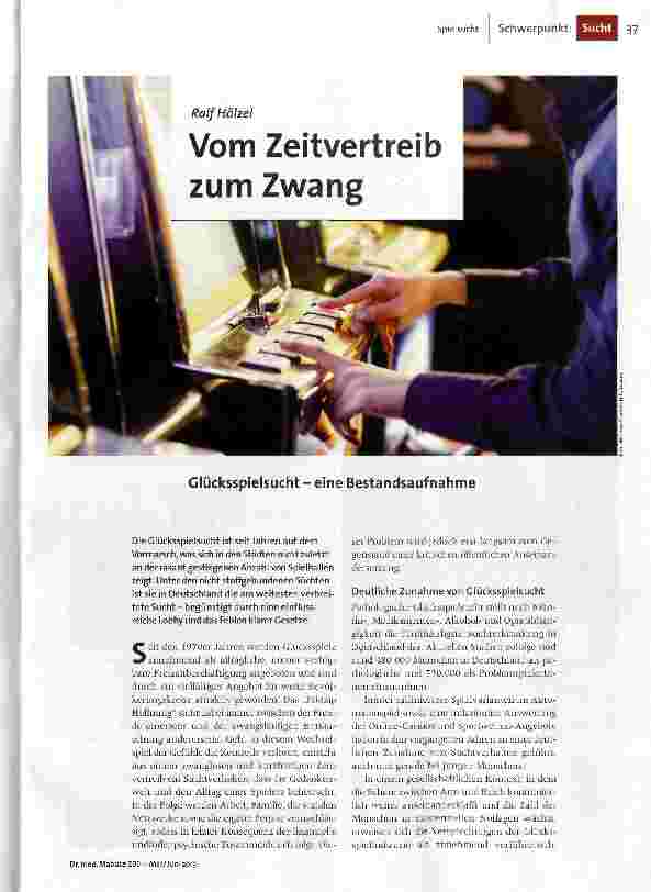 Vom Zeitvertreib zum Zwang