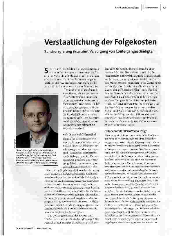 Verstaatlichung der Folgekosten