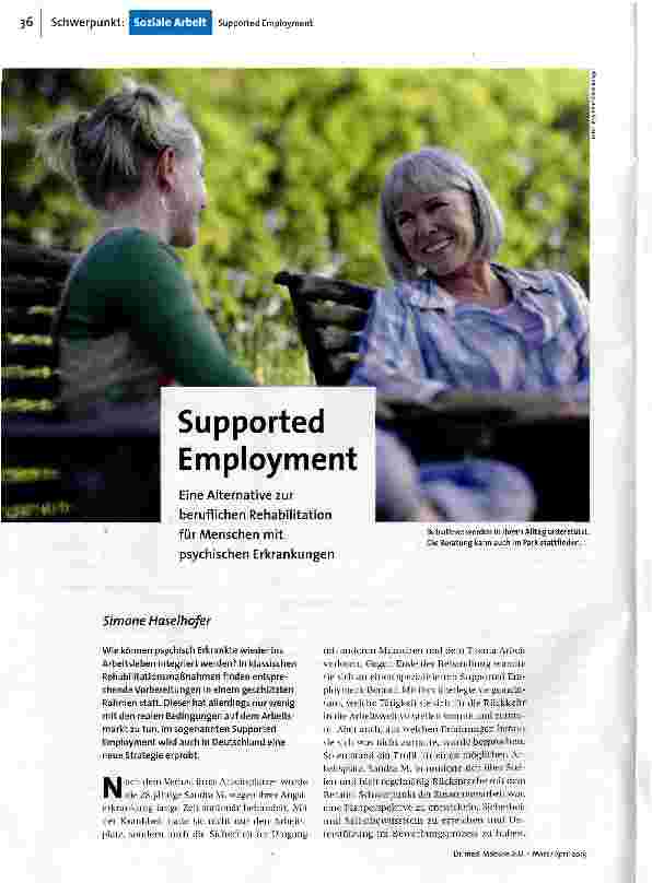 Supported Employment