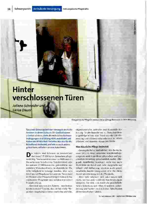 Hinter verschlossenen Türen