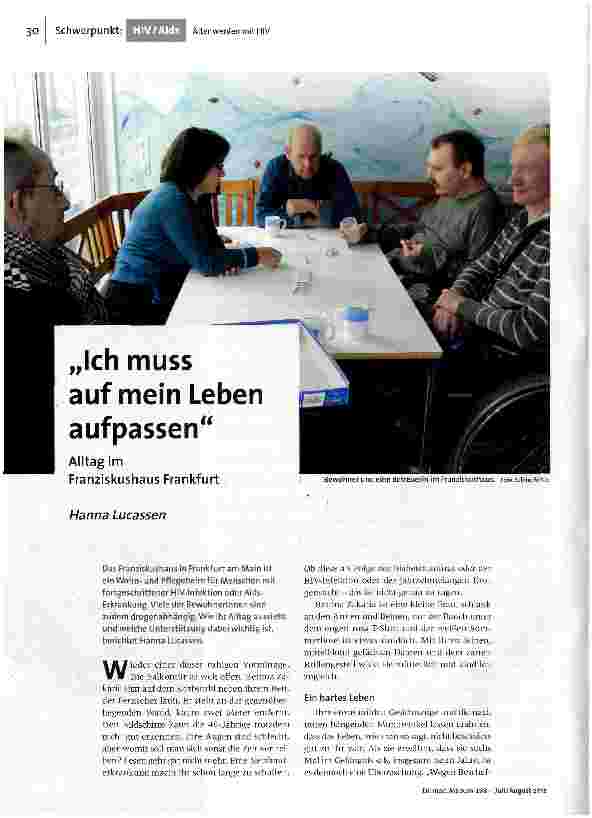 Ich muss auf mein Leben aufpassen