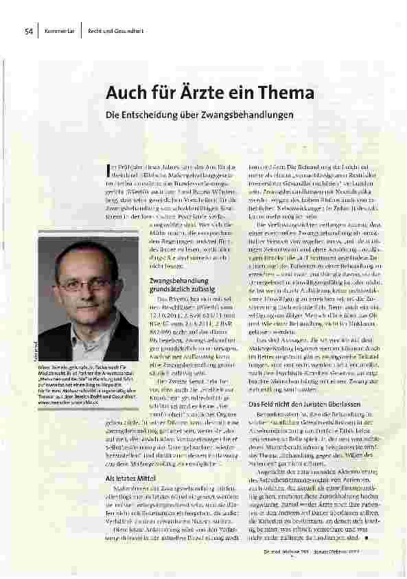 Auch für Ärzte ein Thema