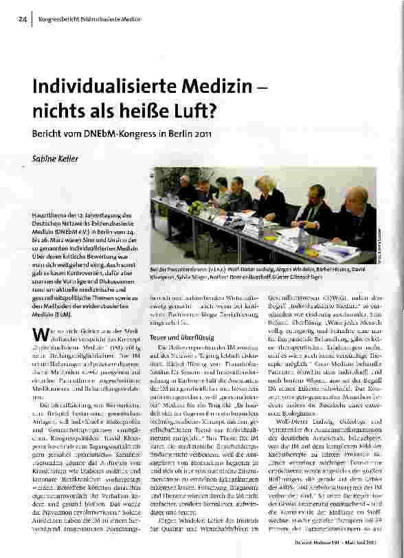 Individualisierte Medizin nichts als heiße Luft?