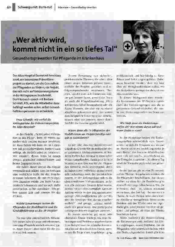 Wer aktiv wird, kommt nicht in ein so tiefes Tal