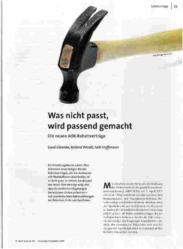 Was nicht passt, wird passend gemacht