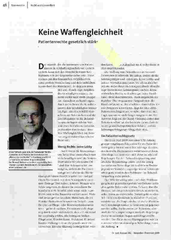 Keine Waffengleichheit