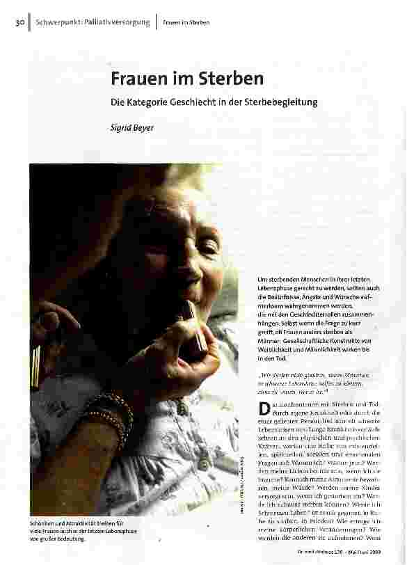 Frauen im SterbenDie Kategorie Geschlecht in der Sterbebegleitung
