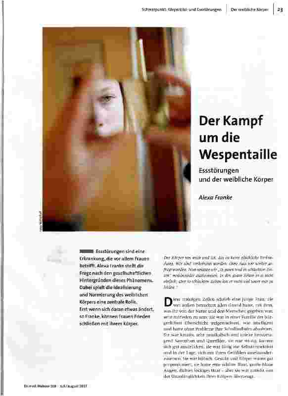 Der Kampf um die Wespentaille