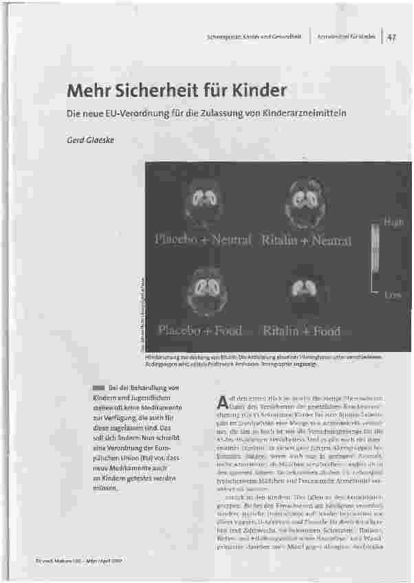 Mehr Sicherheit für KinderDie neue EU-Verordnung für die Zulassung von Kinderarzneimitteln