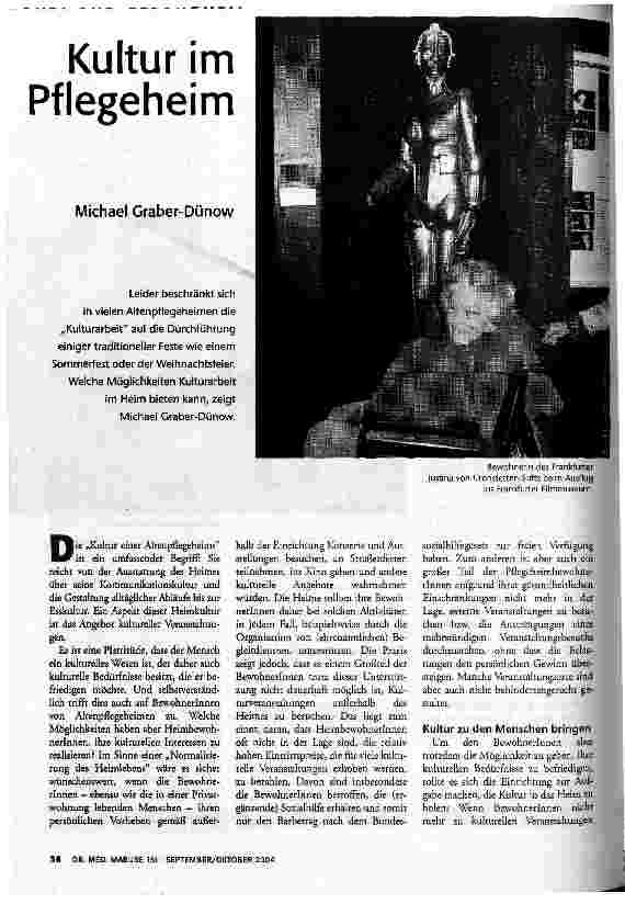 Kultur im Pflegeheim