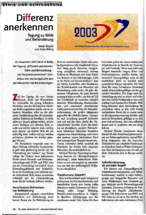 Differenz anerkennen