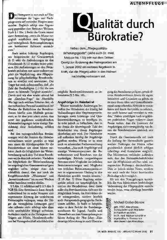 Qualität durch Bürokratie