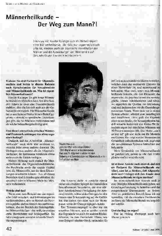Männerheilkunde - Der Weg um Mann?!