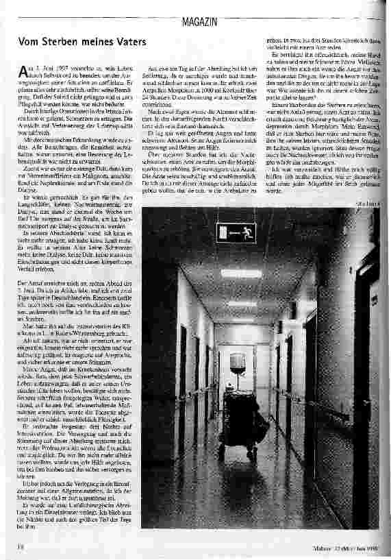 Vom Sterben meines Vaters