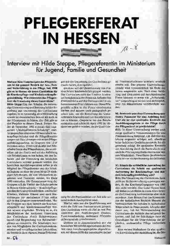 Pflegereferat in Hessen