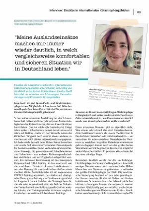 Interview: Einsätze in internationalen Katastrophengebieten